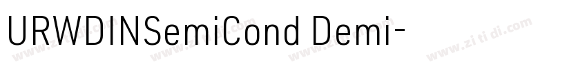 URWDINSemiCond Demi字体转换